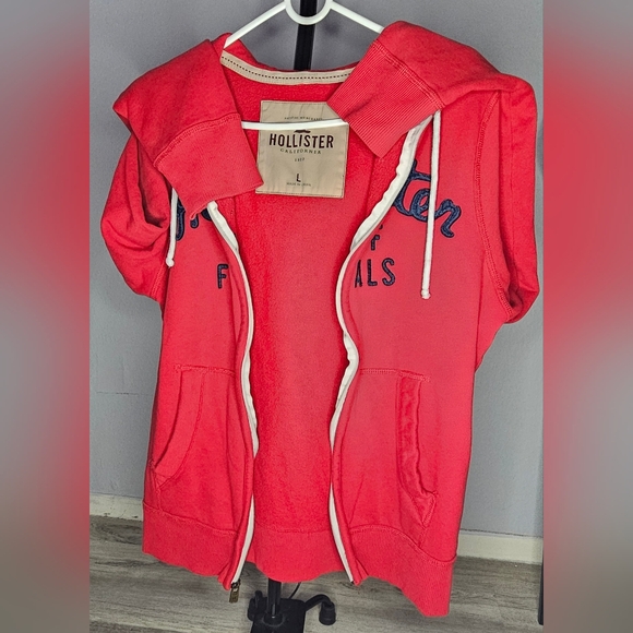 Hollister Red Sweatshirt Hoodie Jacket - Picture 7 of 7